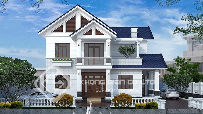 Thiết kế nhà 2 tầng mái ngói đơn giản 85m2 giá rẻ BT2280422  Kiến trúc  Angcovat